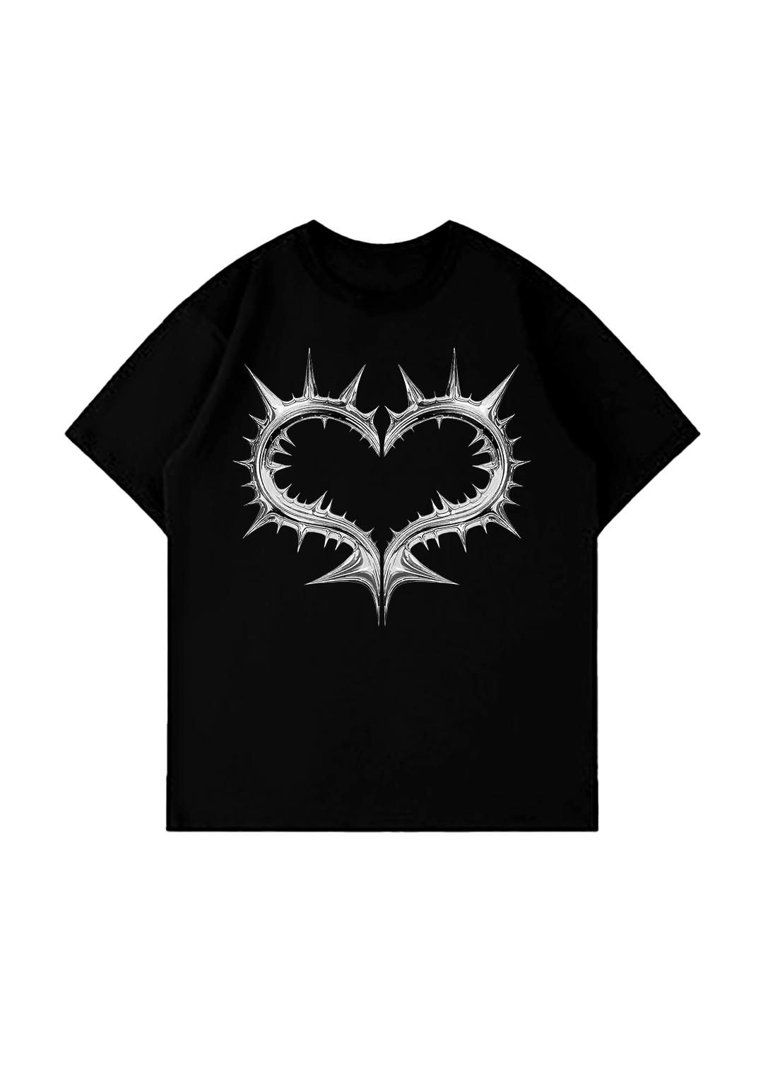 SpikedHrtz T-shirt Chrome